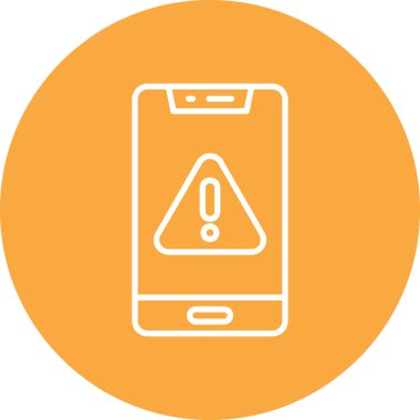 Moda biçimi izole edilmiş arka planda cep telefonu simgesi