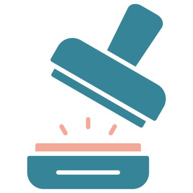 yiyecek ve içecek renkli vektör simgesi.