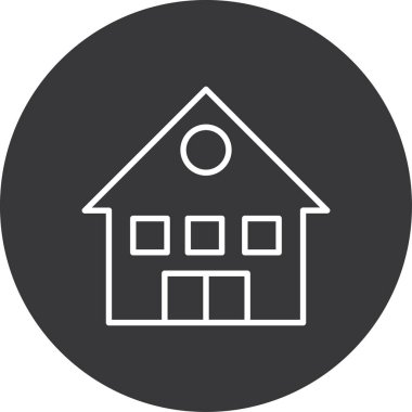 Ev simgesi vektör illüstrasyonu