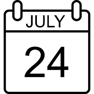 Takvim simgesi tasarımı, vektör illüstrasyonu