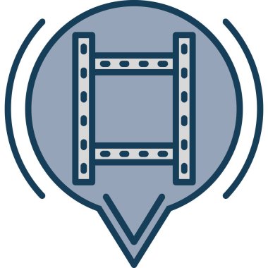 Modern bir simgenin vektör illüstrasyonu