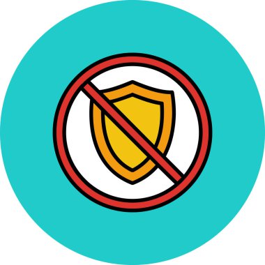 Bir kalkanın vektör illüstrasyonu