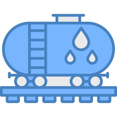 tren. Web simgesi basit illüstrasyon