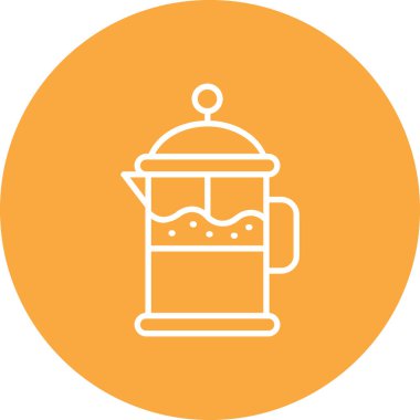 Kahve simgesinin vektör illüstrasyonu