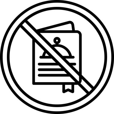 belge simgesi, vektör çizimi