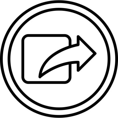 Ok. Web simgesi basit illüstrasyon