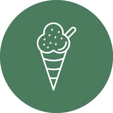 Buz koni vektör simgesi