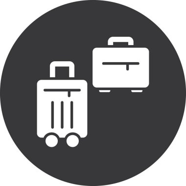 bagaj. Web simgesi basit illüstrasyon