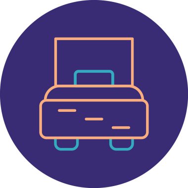 Çanta simgesinin vektör illüstrasyonu