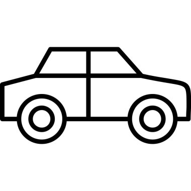 Otomobil ikonu. beyaz arkaplanda izole edilmiş web tasarımı için otomobil vektör simgesi