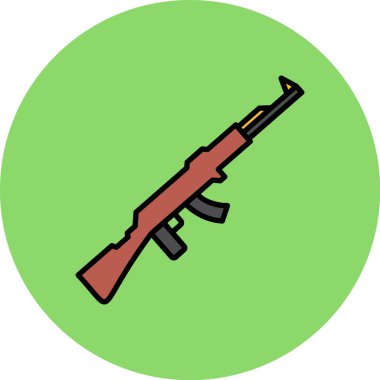 Silah. Web simgesi basit illüstrasyon