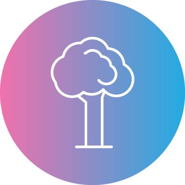 vektör ağacı modern simgesi