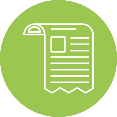 Belge. Web simgesi basit illüstrasyon