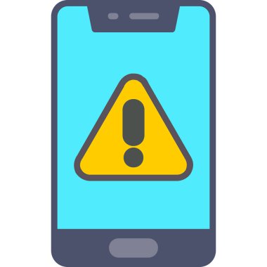 Alarm uyarı simgesi düz biçimli