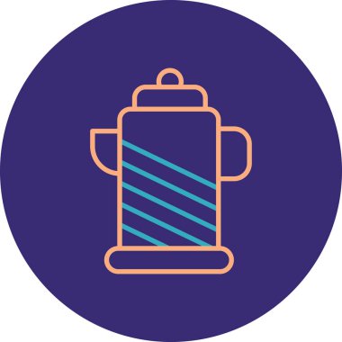 Modern kahve ikonunun vektör illüstrasyonu