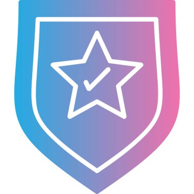 kalkan ikon vektör illüstrasyonu