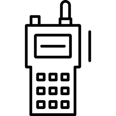 Telsiz sesi. Web simgesi basit vektör illüstrasyonu