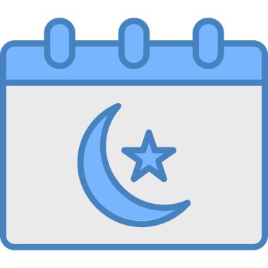 Ramazan Kareem ikonu. Web tasarımı için ramazan vektör simgesinin çizimi