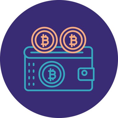 vektör illüstrasyon Bitcoin simgesi