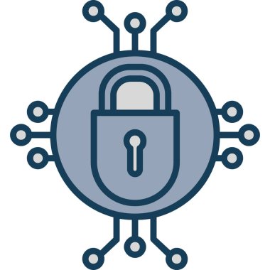 ikon vektör illüstrasyonunu kilitle