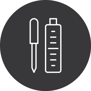 kalem simgesinin vektör illüstrasyonu