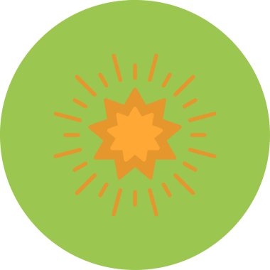 Bir yıldız simgesinin vektör illüstrasyonu