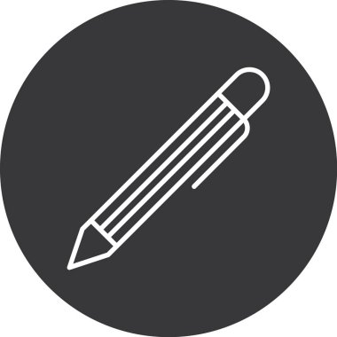 Kalem. Web simgesi basit illüstrasyon