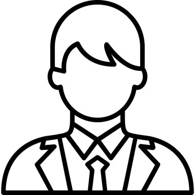 işadamı avatar karakter simgesi