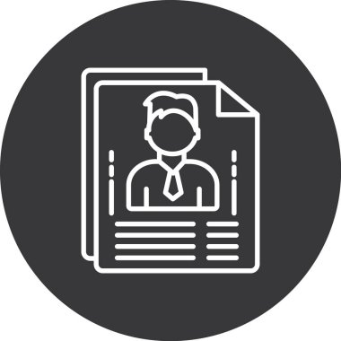 Belge simgesinin vektör illüstrasyonu