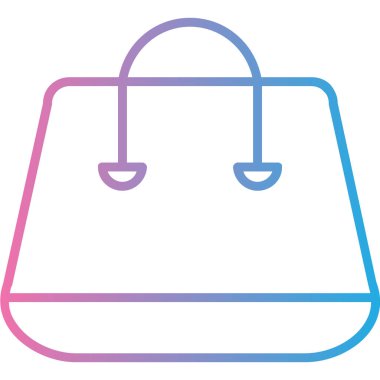 çanta simgesi vektör illüstrasyonu