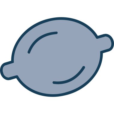 Yemek. Web simgesi basit illüstrasyon