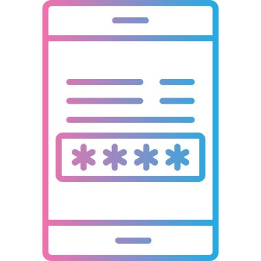 parola simgesi, vektör resimleme