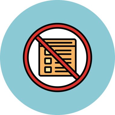 Belge simgesi yok. vektör illüstrasyonu