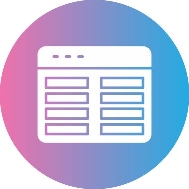 vektör lcd simgesi illüstrasyonu