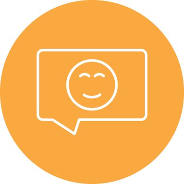 Sohbet simgesinin vektör illüstrasyonu