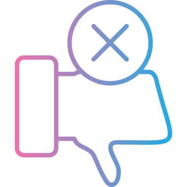 Haç ve konuşma baloncukları olan bir kişinin vektör simgesi