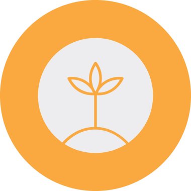 Bitki simgesinin vektör illüstrasyonu