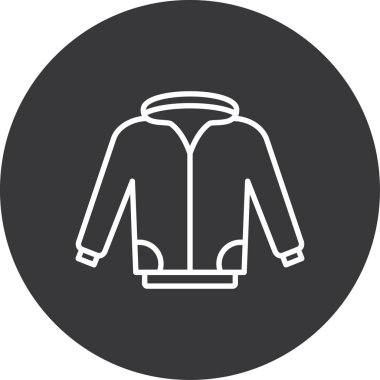 Modern ceket simgesinin vektör çizimi