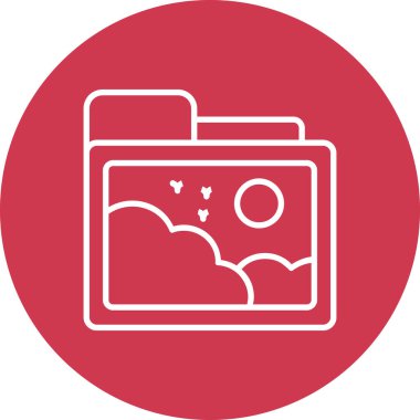 kamera simgesi vektör illüstrasyonu