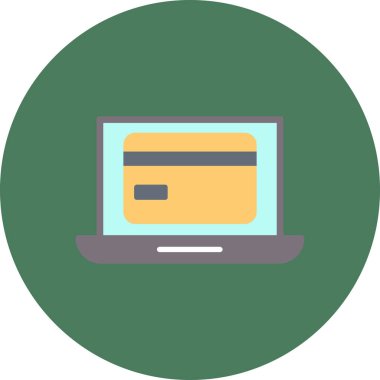 Düz stil kart simgesi