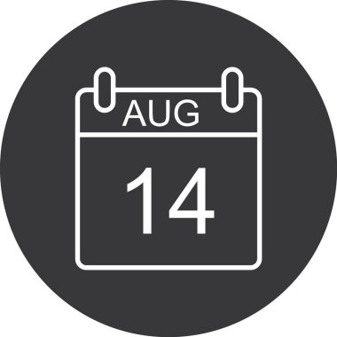 Takvim simgesi vektör illüstrasyonu