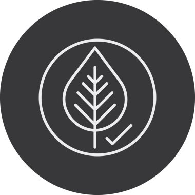 Modern ağaç simgesinin vektör illüstrasyonu