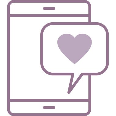 Cep telefonu. Web simgesi basit illüstrasyon