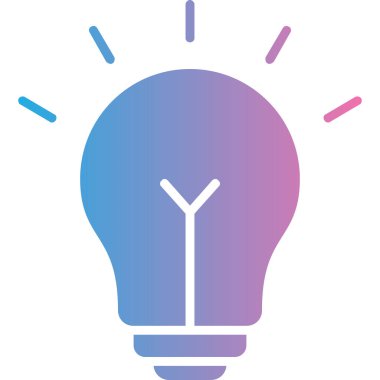 ampul simgesi vektör illüstrasyonu