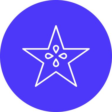 Yıldız. Web simgesi basit illüstrasyon