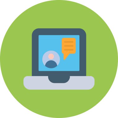 Sohbet simgesi vektör illüstrasyonu