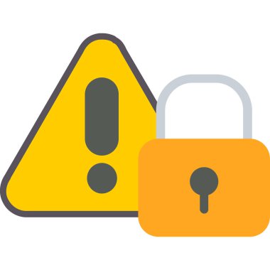 Uyarı uyarı simgesi, vektör illüstrasyonu