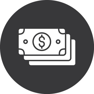 Kolayca düzenleyebilen ve düzenleyebilen Dolar Vektörü simgesi