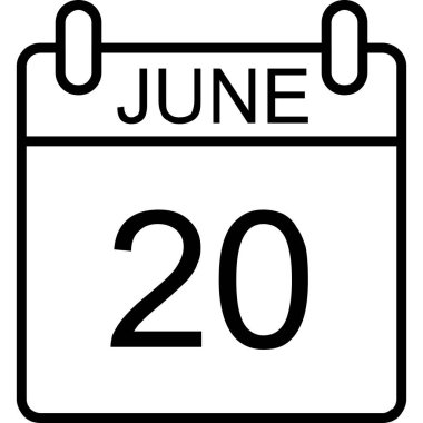 Takvim simgesi tasarımı, vektör illüstrasyonu