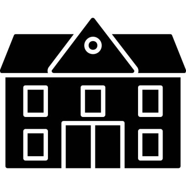 Bina. Web simgesi basit tasarım